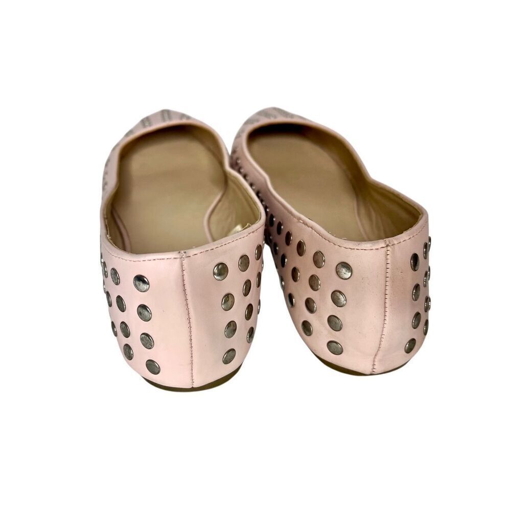 Wild Diva Blush pink Studded Pointed Toe Ballet Flats Women’s Shoes Size 8 - Picture 6 of 10